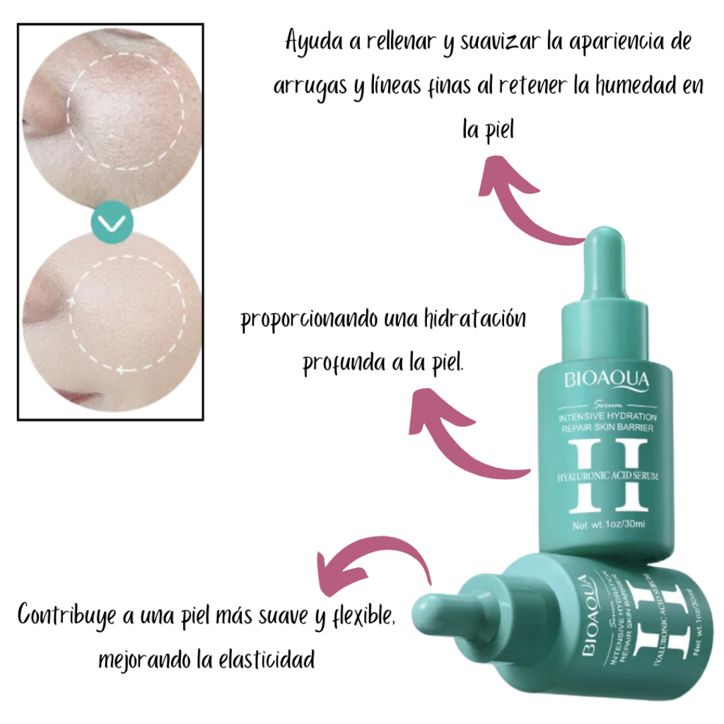 Serum Facial con Acido Hialuronico de Bioaqua 30ml